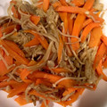 はに333's cooksnap of when they made 困った時に【人参とエノキのゴマ炒め】♪.