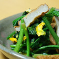 ピンクのたまご's cooksnap of when they made ほうれん草とさつま揚げのたまご炒め.