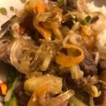 マトマッティ's cooksnap of when they made ラム肉人参もやし舞茸の焼肉のタレ焼き.