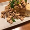 クック84010D☆'s cooksnap of when they made 豆腐ステーキ♪ピリ辛ひき肉なめこ炒めがけ.