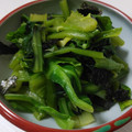 リトル黒豆マーメイド's cooksnap of when they made ほうれん草の海苔からし和え(๑´∀｀๑).
