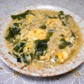 ＠迷子＠'s cooksnap of when they made 3分で!【エノキとわかめの揚げ玉煮】.