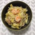 Faiza's cooksnap of when they made お弁当に小海老ときゃべつとエノキの塩炒め.