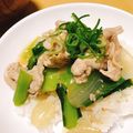 _mk's cooksnap of when they made 豚こまと小松菜のあんかけご飯.