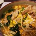 とりづくし's cooksnap of when they made ほうれんそうと豚肉と卵のあったかうどん.