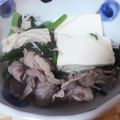 yuka_bg's cooksnap of when they made 【春菊と牛肉、焼き豆腐のすき焼き煮込】.
