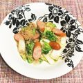 なつき☆ミ's cooksnap of when they made ウインナーとひき肉のオイマヨ味噌炒め.