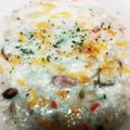 まぶたん's cooksnap of when they made 魚介リゾットをリメイク：簡単ドリア.