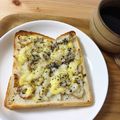 クック7YH7SY☆'s cooksnap of when they made ちくわゆかりチーズトースト.