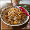 ともみろ's cooksnap of when they made 卵入り♪豚挽き肉の塩そぼろ炒飯(⌒0⌒).