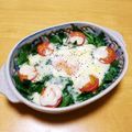 ドルフィンサーモン's cooksnap of when they made 3分で一品☆ほうれん草のトマタマチーズ.
