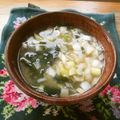 花時計咲いた's cooksnap of when they made インスタント味噌汁の素でヘルシー味噌汁.