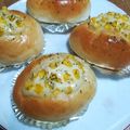 ビションちゃん's cooksnap of when they made コーンマヨパン☆コーンロール☆HB使用.
