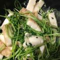 めいちママ＊'s cooksnap of when they made 厚揚げと豆苗のガーリック炒め.