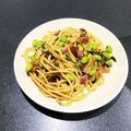 ﾏﾏ☆ｷｷ's cooksnap of when they made ベーコンと塩昆布♡バター醤油パスタ.
