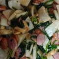 ぴぴぴ3号's cooksnap of when they made カブとほうれん草とベーコンの炒め物.