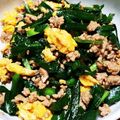 クックY08S17☆'s cooksnap of when they made ランチに簡単♪挽き肉入りのニラ玉丼.