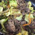 miyoopy's cooksnap of when they made 冷蔵庫にあるもので！プルコギ風炒め♪.