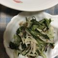 クック3IJVP1☆'s cooksnap of when they made えのきと水菜の梅おかか和え.