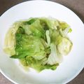 ＊coron＊'s cooksnap of when they made レタス炒め　大量消費.