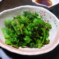 新妻あや's cooksnap of when they made 菜の花の辛し和え.