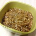 クックNBQNE0☆'s cooksnap of when they made 手作り！なめ茸のせご飯.