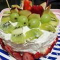 ウッピィ's cooksnap of when they made 季節の果物☆ヨーグルトクリームケーキ.