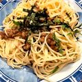 クックN9EVMG☆'s cooksnap of when they made 梅と納豆の和風パスタ　ランチにも♡.
