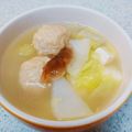 fuka6616's cooksnap of when they made 白菜と肉団子の簡単ダシダ煮込みスープ.
