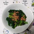 NAOばあさん's cooksnap of when they made 初めて作る☆春菊のお浸し☆.