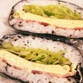 なーなちゃん's cooksnap of when they made 手軽な朝定食☆BLTおにぎらず.