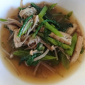 すずぱく's cooksnap of when they made ＊春菊とえのきの煮びたし＊.