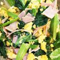 chiko♫'s cooksnap of when they made 小松菜とハムといり卵のサラダ.