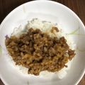 Sakuraneco's cooksnap of when they made 絶品！！子供に大人気の納豆肉みそ.