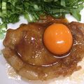 きゆうこ's cooksnap of when they made 豚のニンニク生姜焼き 卵黄添え.