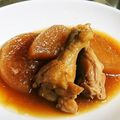 mocomosan's cooksnap of when they made 圧力鍋で手羽元と大根の甘辛煮.