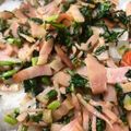 CHICHI☆PAY's cooksnap of when they made 餃子の具ﾘﾒｲｸ ニラもやしあんかけ炒め.