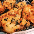 yukksmi's cooksnap of when they made まるで肉！サメのから揚げ.