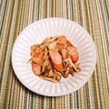 シビシビさん's cooksnap of when they made 舞茸ウインナーの麺つゆバター柚子胡椒炒め.