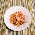 シビシビさん's cooksnap of when they made 舞茸ウインナーの麺つゆバター柚子胡椒炒め.