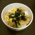 ☆こまっと☆'s cooksnap of when they made 焼き鳥リメイクで本格派！炭火焼鶏の親子丼.
