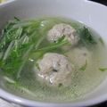 ちばたま's cooksnap of when they made 鶏つくねと青梗菜のスープ.