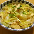 もんしゅしゅ's cooksnap of when they made 白菜 油揚げからし醤油和え 野菜のおかず.