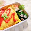 ももちゃんのれしぴ's cooksnap of when they made ブロッコリーとハムであじさい♡キャラ弁当.
