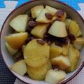 クック3ASCL4☆'s cooksnap of when they made 炊飯器で離乳食☆おさつりんごのレーズン煮.