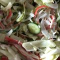 やーしー's cooksnap of when they made 新玉ねぎとキャベツのかにかまサラダ.