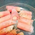ゆち8's cooksnap of when they made 簡単おつまみ！生ハムでチーズ巻き♡.