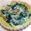 ❀ありーず✿'s cooksnap of when they made ウインナーとほうれん草のキッシュ.