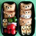 natsu＊haru's cooksnap of when they made 【キャラ弁】お砂糖味醂なしリラックマ稲荷.