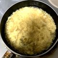 cheeseチーズ's cooksnap of when they made 玉子ヒラヒラ～！学校給食の☆かきたま汁♪.